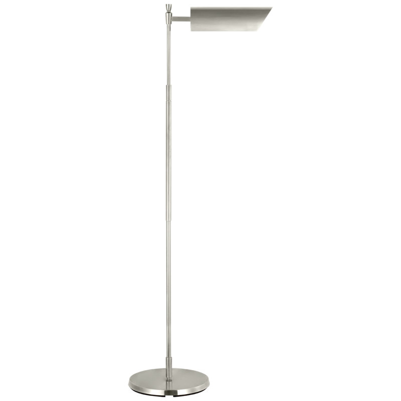 Bravo Traditional Floor Lamp by Thomas O'Brien, Polished Nickel