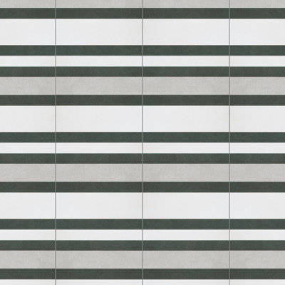Twenties 8" x 8" Ceramic Patterned Wall & Floor Tile