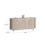 Buffet console Zoko, portes arquées, bois 77 pouces-111934070