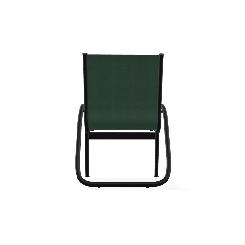 Fauteuil de patio Gardenella, Vert forêt 22D Sunbrella® vert, Noir texturé