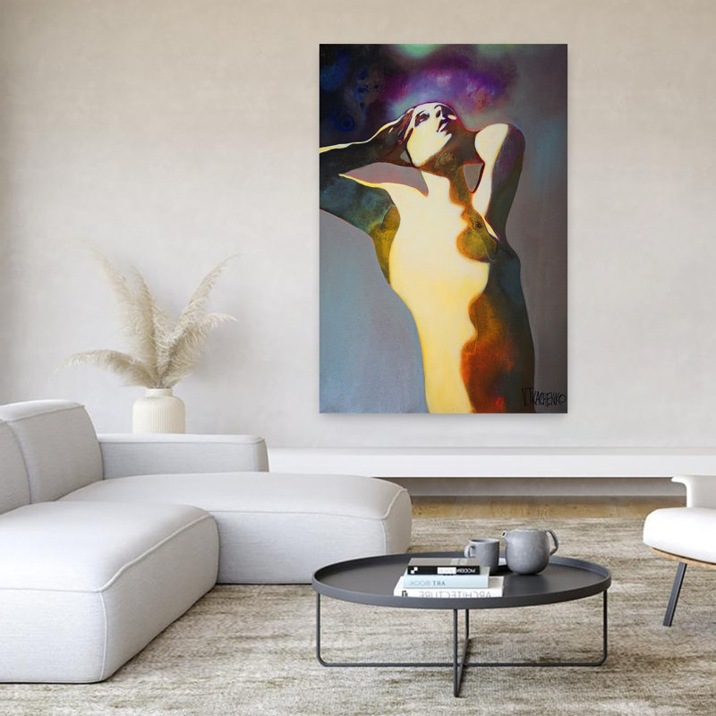 Art dramatique contemporain éthéré, H 60 po x l 40 po