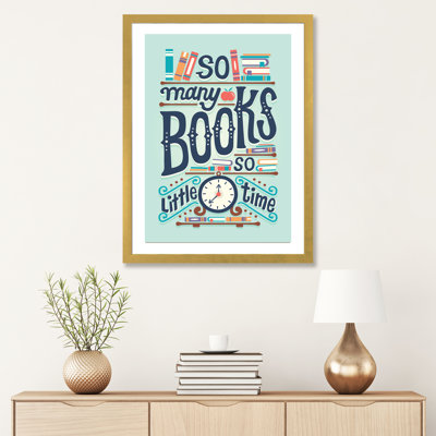 «So Many Books» par Risa Rodil - reproduction d'art textuel