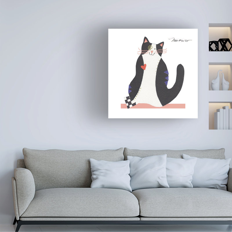 «The Tuxedo Cats Meow» par Whiskers Studio - impression sur toile tendue, H 24 po x l 24 po x P 2 po