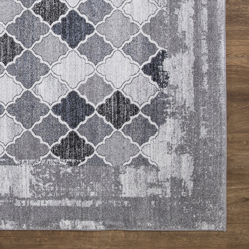 Gris Siena géométrique gris non patiné, Rectangle 5 pi 3 po x 7 pi 3 po