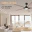 5-Blade Modern Ceiling Fan with Lights, Remote and Alexa Control, Quiet DC Motor, Dimmable, Outdoor Indoor-1393436458-1393436462