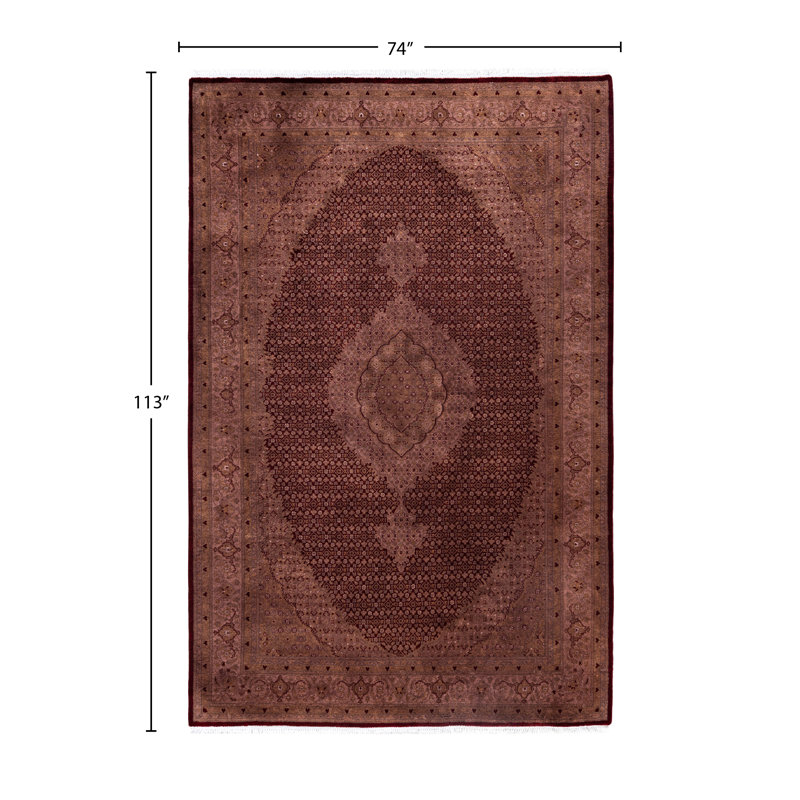 Overdyed One-of-a-Kind 6' 2" X 9' 5" Hand Knotted Area Rug