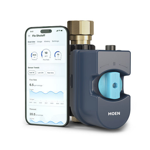 Moniteur d'eau et arrêt Flo Smart - 1,00 po