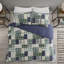 Ensemble de literie réversible en microfibre pour grand lit maison de ferme rustique