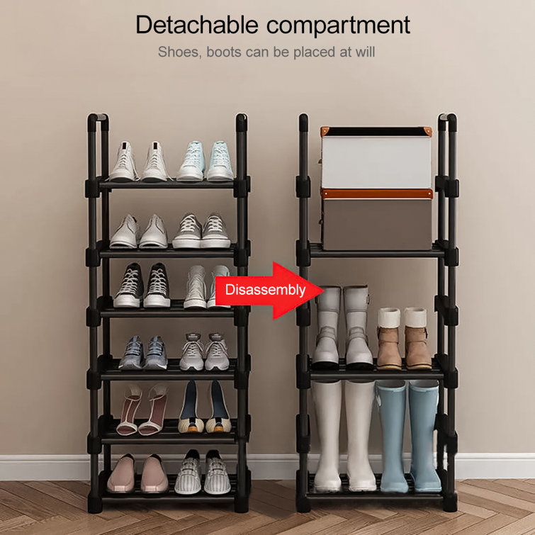 Rebrilliant 48 Pair Stackable Shoe Rack