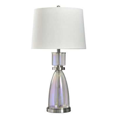 Lampe de table en verre irisé Prisma