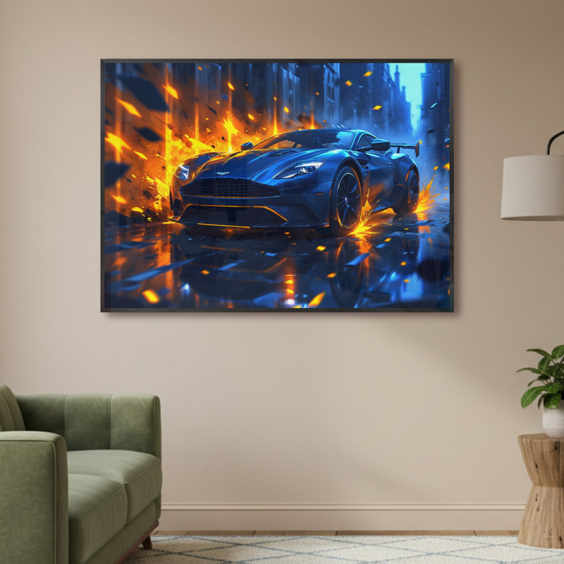 Single Picture Frame LED Illuminated Wall Art Wall Art on Glass / Aluminium