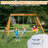 Wooden Swing Set with Swings