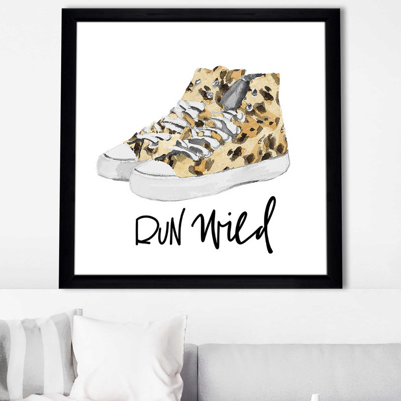 «Run Wild (Square)» par Lanie Loreth, reproduction, Cadre noir, H 31,5 po x l 31,5 po x P 1 po