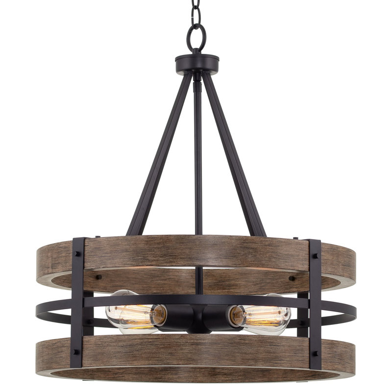 Altrincham 4 - Light Dimmable Drum Chandelier