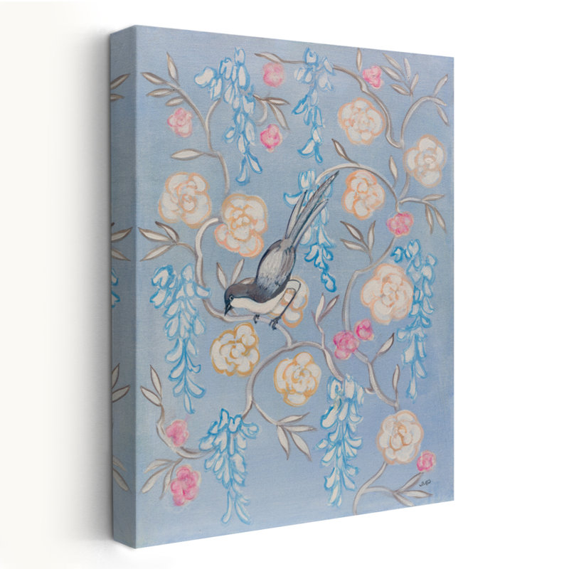 Heirloom Chinoiserie Bird II, H 24 po x l 16 po