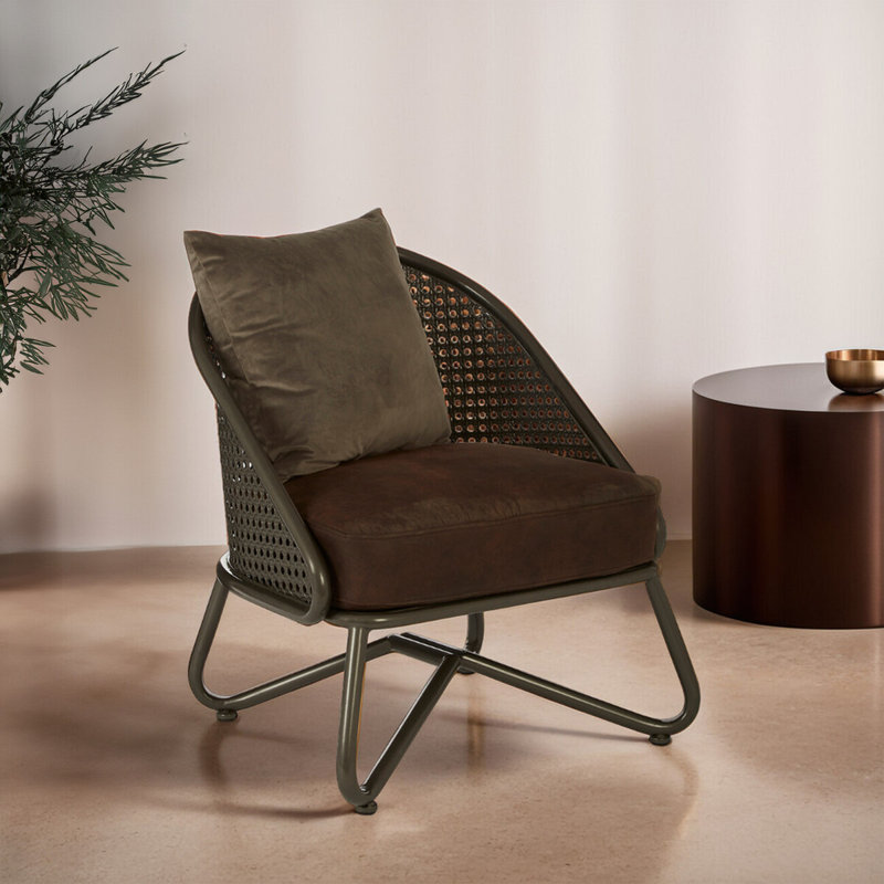 Wilkin Faux Leather Armchair