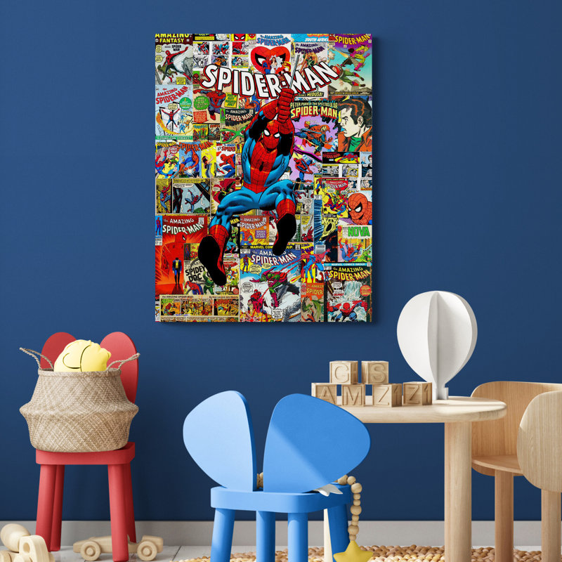 The Amazing Superhero Collage - Wrapped Canvas Print, 81cm H x 61cm W