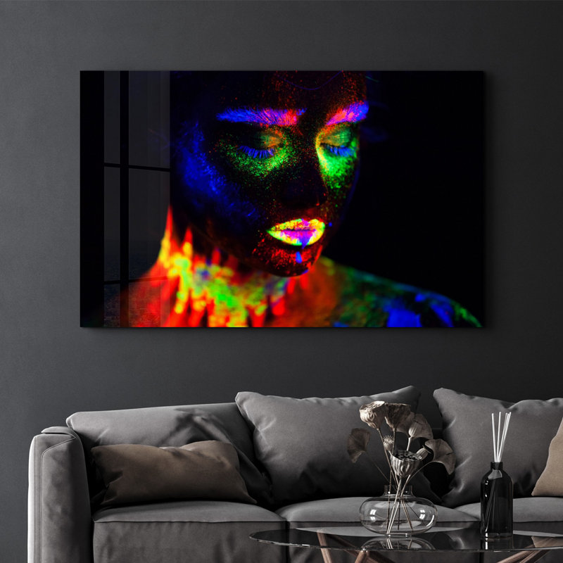 Elegant Tempered Glass Wall Art Painting, 13.8 x 21.7 inches | 100% Tempered Glass, Thickness: 0.16 inches | UV Printed for Vibrant Colors | Perfect for Home Decor, Living Room, & Office Spaces
