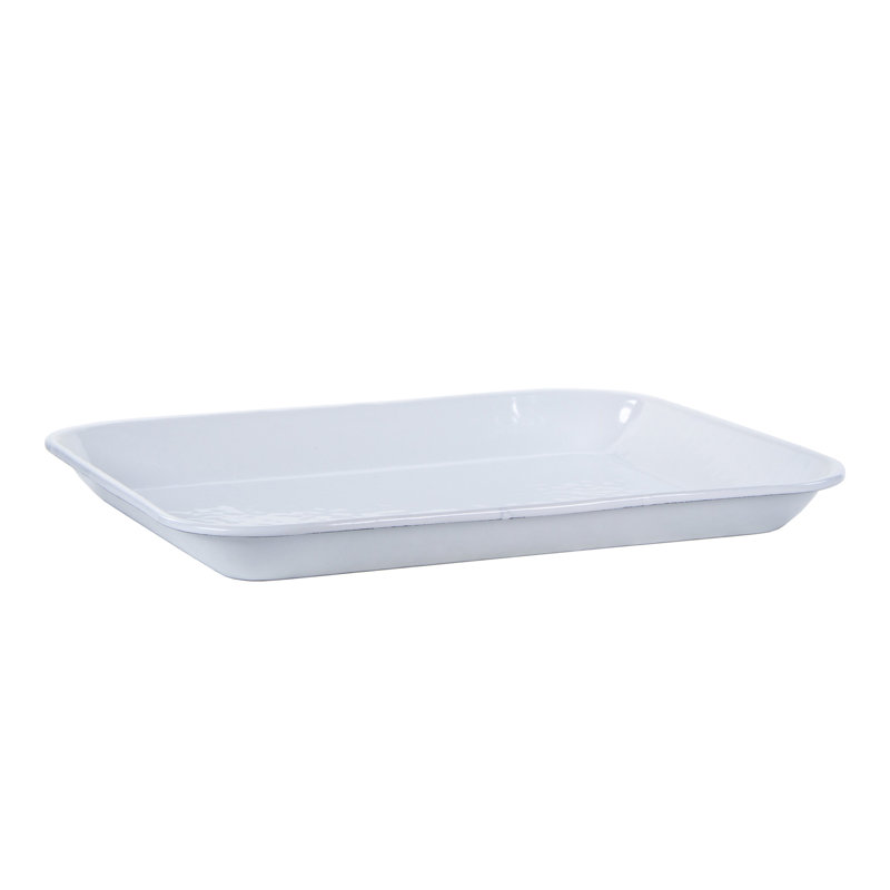 Solid Serving Dish, Solid White Textured
