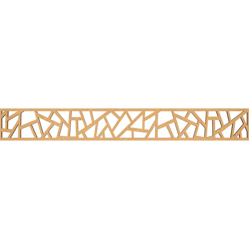 Moulure en bois Harrisburg, H 6 po x l 46,5 po x P 0,375 po, Bois aggloméré brut