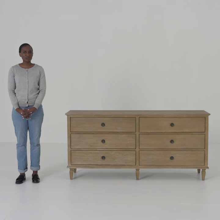 Garland 6-Drawer Wide Wood Dresser | Birch Lane