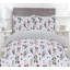 NightComfort Plant with Floral Leaves Cotton Rich Duvet Cover Set with Pillowcase-74521185