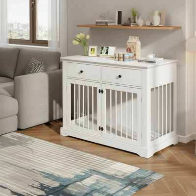 Equipped With 2 Storage Drawers, It Provides Convenient Storage For Pet Supplies, Keeping Your Home Tidy And Organized.