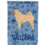 Caniche en polyester à 2 côtés 40 x 28 po standard welcome drapeau maison-957492971