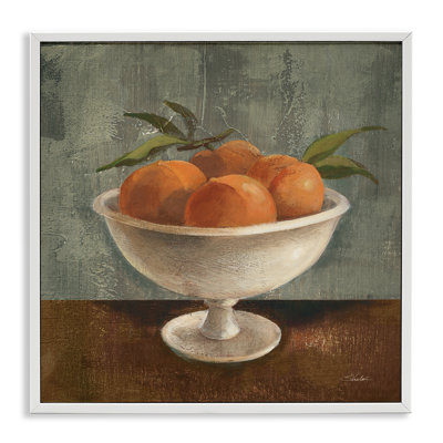 «Peaches Still Life», estampe numérique encadrée par Silvia Vassileva