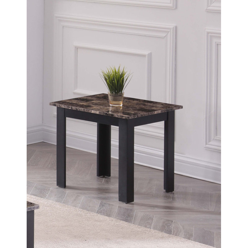 Ensemble de 3 tables basses Siva, Brown
