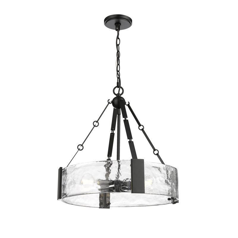 Luminaire suspendu Rezi - noir mat, H 19,75 po x l 20,25 po x P 20,25 po, 3