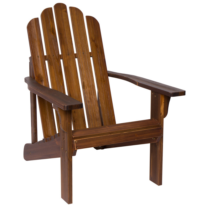 Chaise Adirondack en bois massif Grandview, Chêne