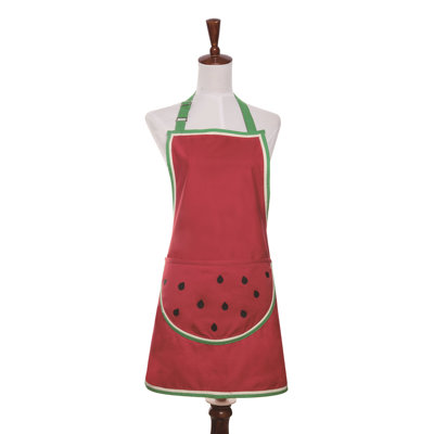  Cotton 31 in. Multicolor Spring Watermelon Apron