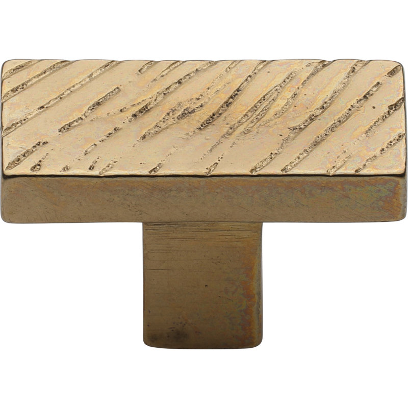 Textured Cabinet Knob, Natural Bronze