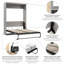 Lit escamotable mural peu encombrant Arlex pour chambre d'amis ou bureau personnel-530231124-474272914