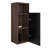 CC1014S110.309 Black & Walnut Bathroom Floating Side Cabinet, Wall-Mounted Storage Cabinet For Small Space, KD