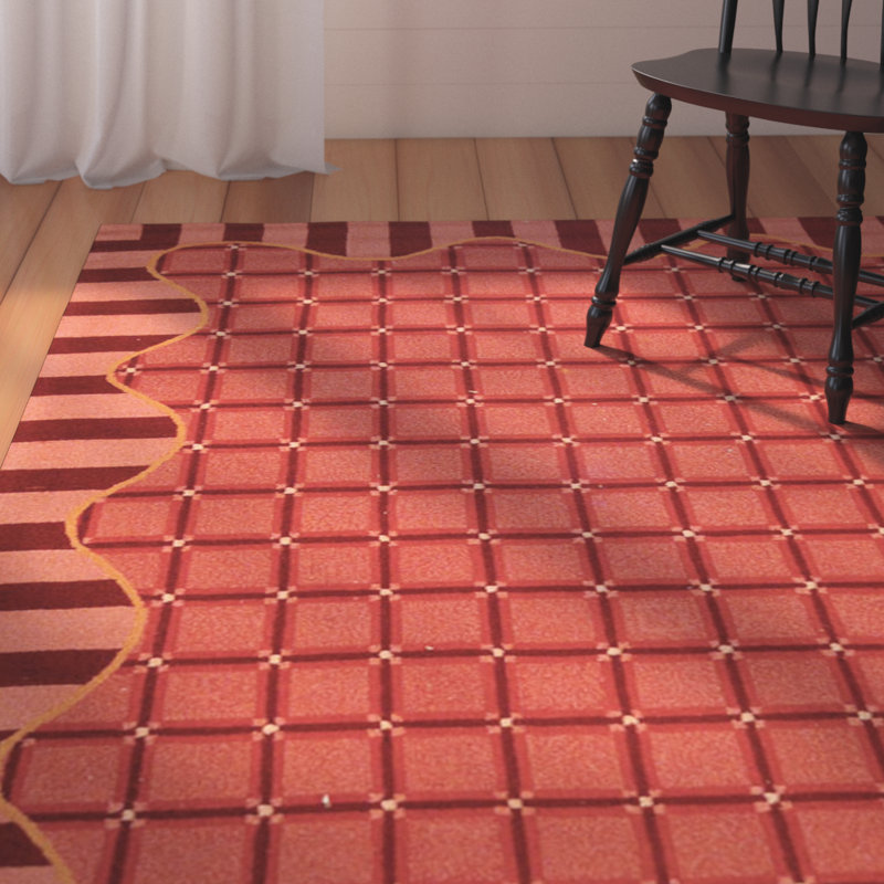 Tapis floral en laine crocheté à la main Roxane, Rectangle 8 pi x 10 pi