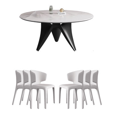 Ensemble de salle à manger moderne en pierre frittée