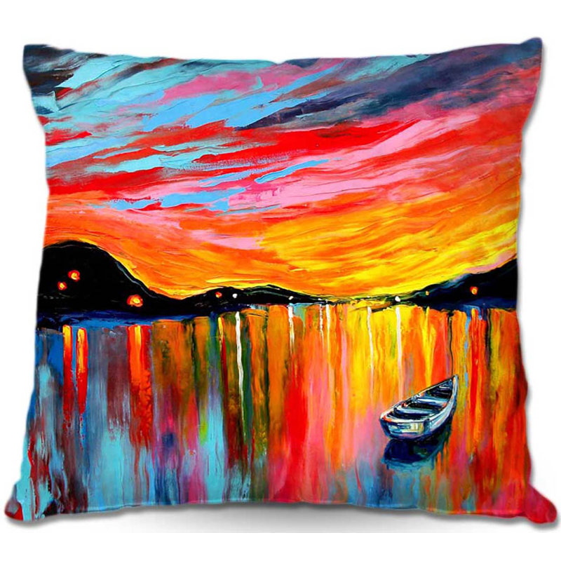 Canapé ciel le soir Coussin décoratif, 20 po x 20 po