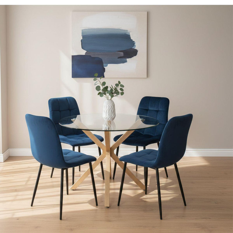 4 - Person Dining Set, Blue