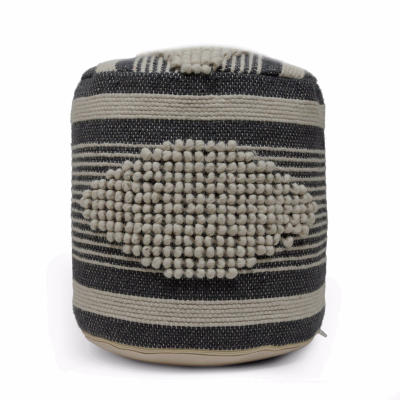 Repose-pieds cylindrique en tissu, repose-pieds