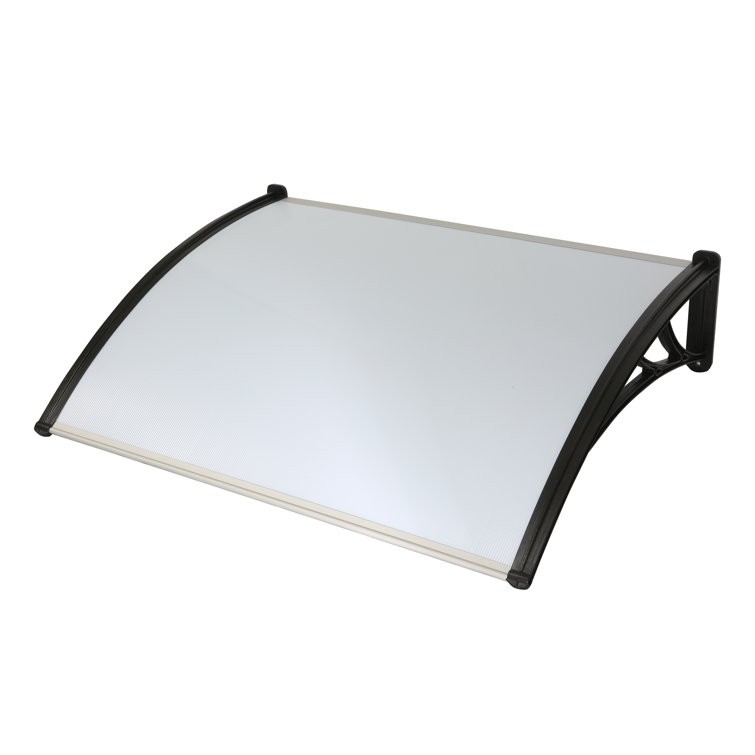 47.24" W x 39.37" D Convex Door Awning in Clear