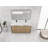Cleothis 60" Freestanding Bathroom Vanity with Double Resin Sink