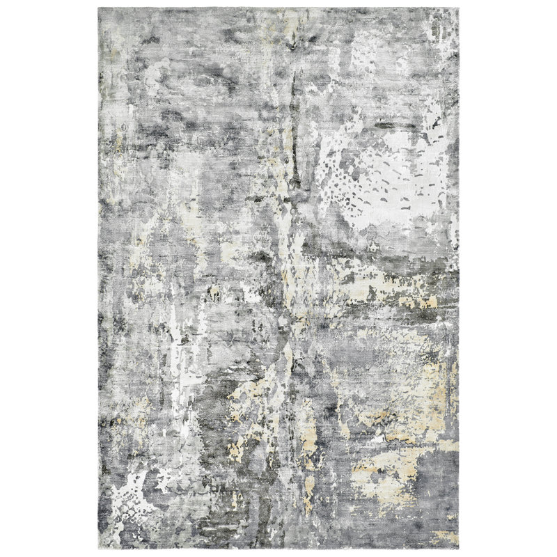 Landon Hand Woven Grey/Brown/Blue Indoor Rug, Rectangular 120 x 170cm