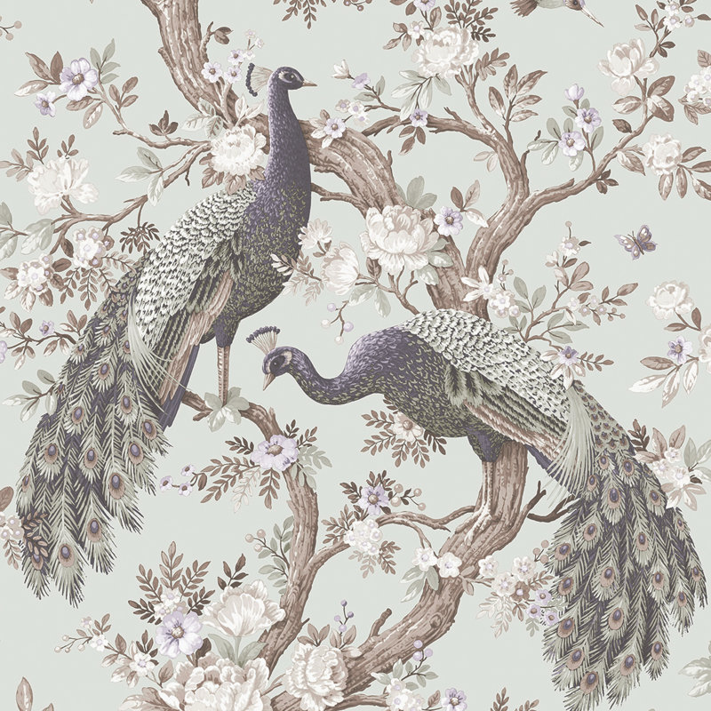 Laura Ashley Belvedere Wallpaper Roll, Duck Egg