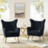 Avianna 29.25'' Wide Tufted Velvet Wingback Chair