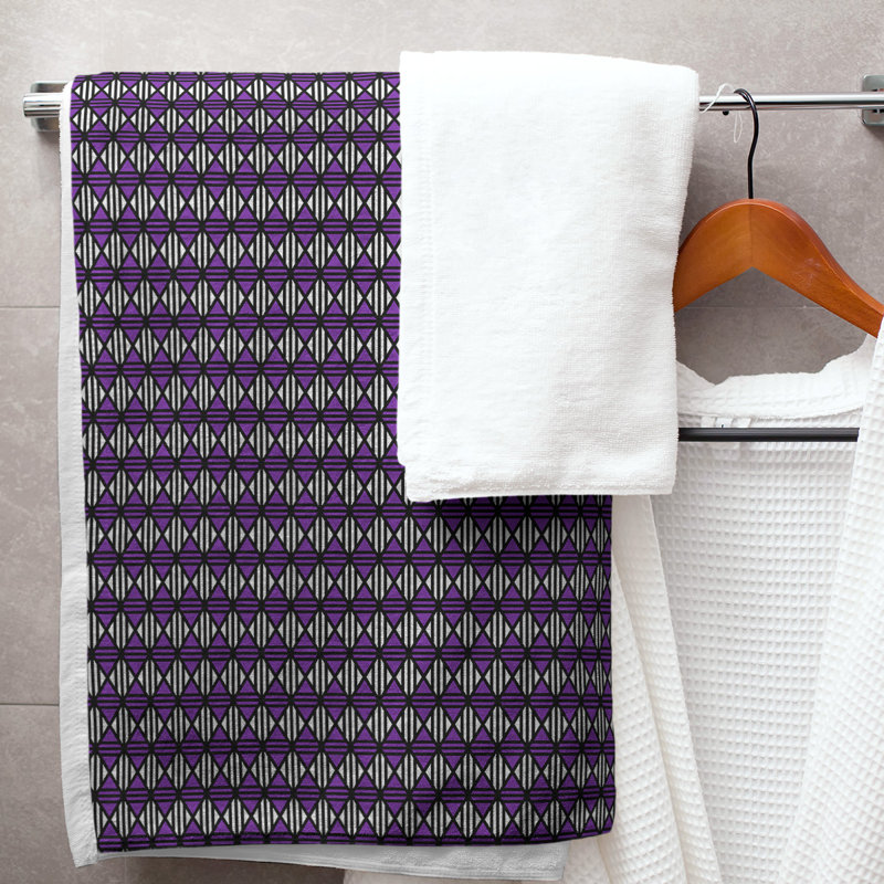 Katelyn Elizabeth Cotton Blend Bath Towel, Purple
