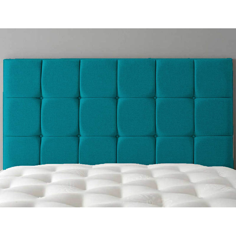 Ergun Upholstered Headboard, Double (4'6), Teal
