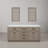 Ashanda 72'' Double Bathroom Vanity with Carrara Marble Top-874381855-1054967102