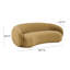 Canapé en velours cognac Tend Furniture Kendall-59670575